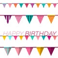 Happy Birthday Greeting Card Vector Design Royalty Free Stock Photo