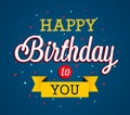 Happy Birthday greeting card.