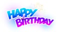 Happybirthday greeting Royalty Free Stock Photo