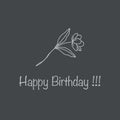 Happy Birthday greeting cards design. Royalty Free Stock Photo