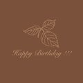 Happy Birthday greeting cards design. Royalty Free Stock Photo