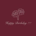 Happy Birthday greeting cards design. Royalty Free Stock Photo