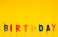 Happy birthday isolated Royalty Free Stock Photo