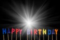 Happy birthday isolated Royalty Free Stock Photo