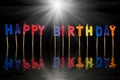 Happy birthday isolated Royalty Free Stock Photo