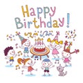 Happy Birthday kids Royalty Free Stock Photo