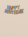 Happy birthday lettering congratulations Royalty Free Stock Photo