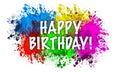 Happy birthday message Royalty Free Stock Photo