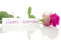 Happy birthday message Royalty Free Stock Photo