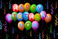 Happy Birthday Mom Balloons , Banner Royalty Free Stock Photo