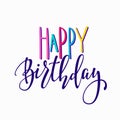 Happy Birthday Party lettering typography