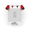 Happy birthday post social media design