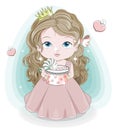 Happy birthday princess baby girl Royalty Free Stock Photo