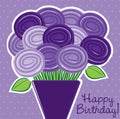 Happy Birthday rose card Royalty Free Stock Photo