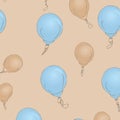 Happy Birthday Seamless Pattern Royalty Free Stock Photo