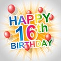 Happy Birthday Shows Sixteenth 16Th And Celebrations