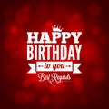 happy birthday sign design background Royalty Free Stock Photo