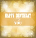 Happy birthday sign design background Royalty Free Stock Photo