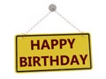 Happy birthday sign Royalty Free Stock Photo