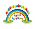 Happy Birthday sign. Royalty Free Stock Photo