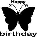 Happy birthday text file jpeg with svg