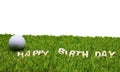 Happy birthday to golfer