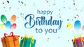 Happy birthday to you Royalty Free Stock Photo