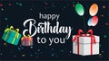 Happy birthday to you Royalty Free Stock Photo