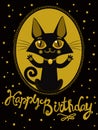 Happy Birthday To You Wish. Handdrawn Lettering. Greeting Card. Birthday Image.