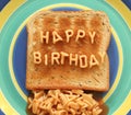 Happy birthday toast Royalty Free Stock Photo