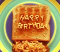 Happy birthday toast Royalty Free Stock Photo