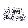 Happy Birthday typographic vector design for greeting cards, Birthday card, invitation card Royalty Free Stock Photo