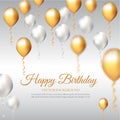 Happy Birthday Vector Background Template