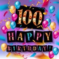 Happy birthday 100 years anniversary