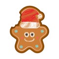 Happy bitten christmas star gingerbread