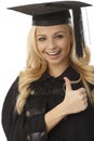 Happy blonde female graduate Royalty Free Stock Photo