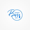 Happy Boss Day Vector Design Illustration Royalty Free Stock Photo