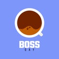 The Happy Boss Day Vector Illustration Icon Office Boss Celebration Day Vector Icon Boss Royalty Free Stock Photo