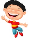 Happy boy cartoon Royalty Free Stock Photo