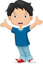 Happy boy cartoon Royalty Free Stock Photo