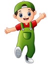 Happy boy cartoon Royalty Free Stock Photo