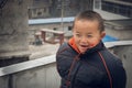 happy Chinese rural boy Royalty Free Stock Photo