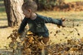 Happy boy running Royalty Free Stock Photo