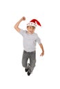 Happy boy in Santa hat Royalty Free Stock Photo