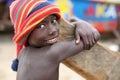 Happy boy in a slum in Accra, Ghana