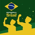 happy brazil independence card