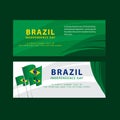 Happy Brazil Independence Day Poster Vector Template Design Illustration