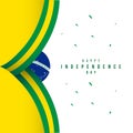 Happy Brazil Independence Day Vector Template Design Illustration Royalty Free Stock Photo