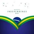 Happy Brazil Independence Day Vector Template Design Illustration