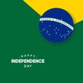 Happy Brazil Independence Day Vector Template Design Illustration Royalty Free Stock Photo